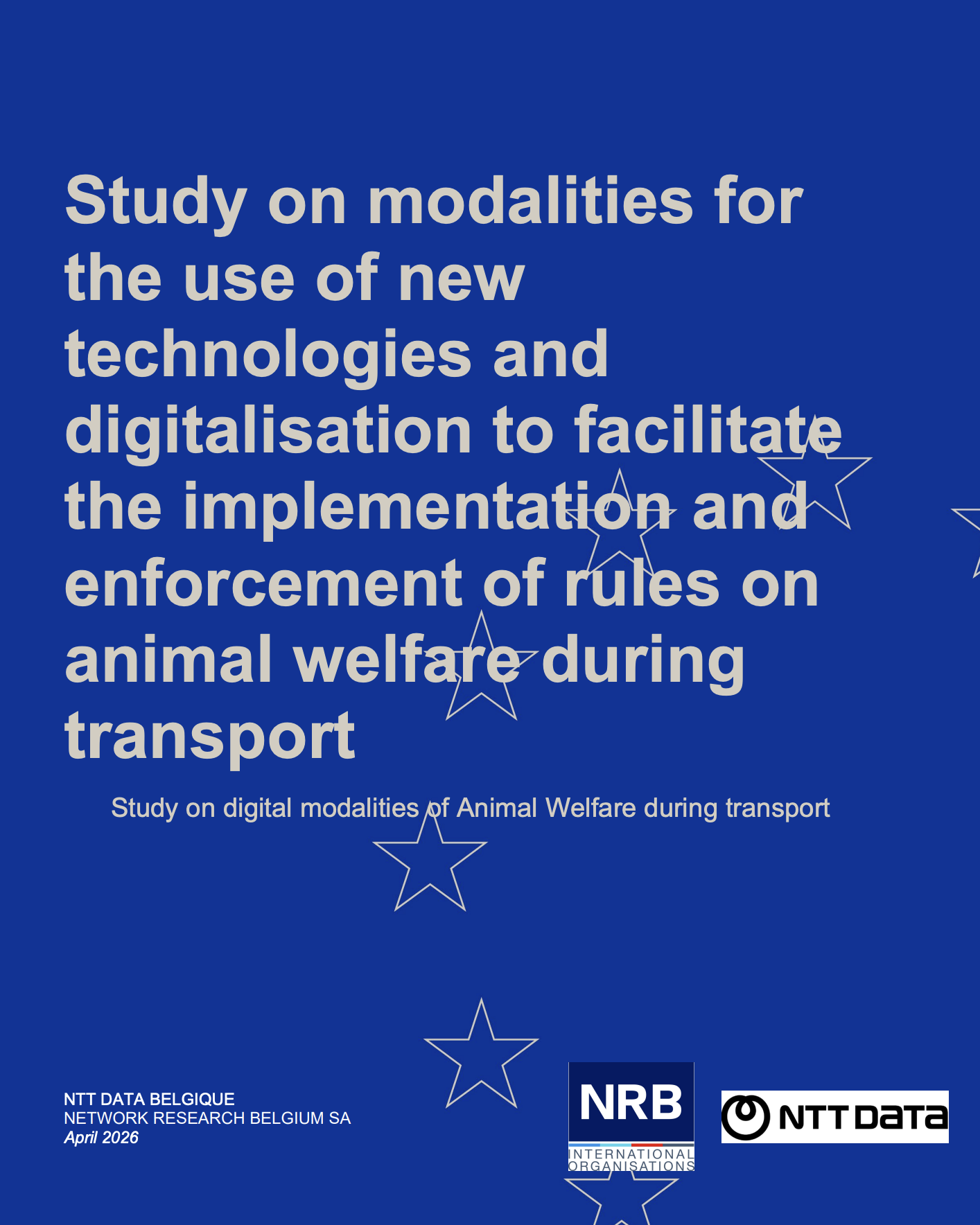 Front cover of the report